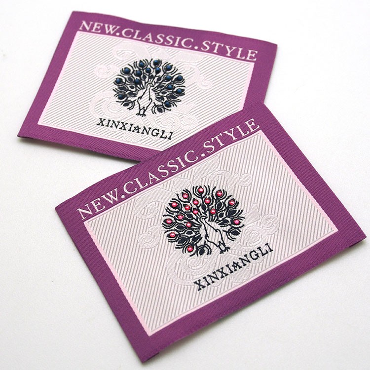 源頭廠家批發(fā)個性家紡logo織嘜 服裝貼布織標 商標來圖免費設計