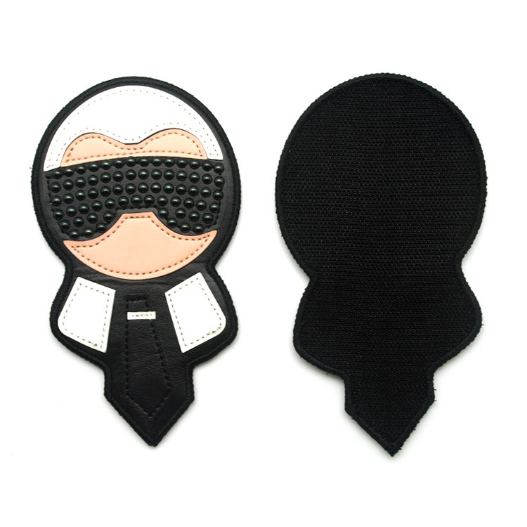 廠家直銷卡通PU魔術貼章仔刺繡背膠衣服大補丁貼繡花章仔廠家批發(fā)