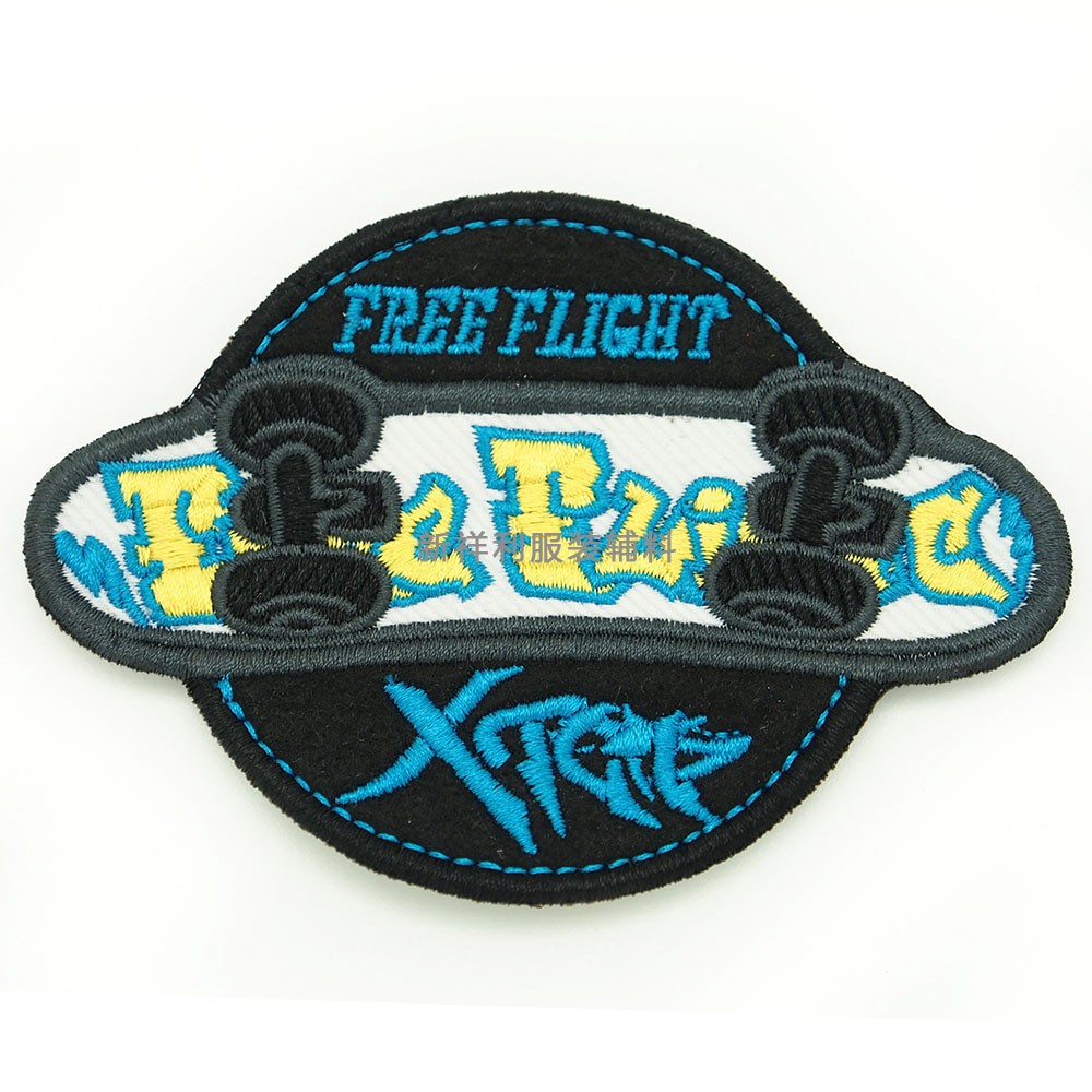 廠(chǎng)家批發(fā)繡花標(biāo)電腦刺繡布貼服裝鞋帽繡花商標(biāo)魔術(shù)貼自粘標(biāo)貼